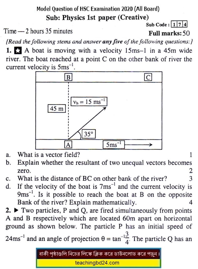 EV HSC Physics 1 Suggestion Question 2020-7